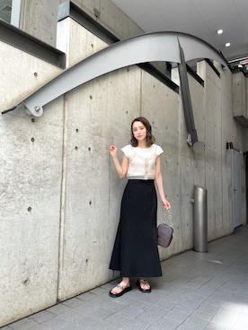 土肥　夕華さん（レディース・160cm）の夏コーディネート