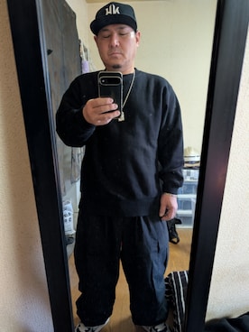 「no brand（ノーブランド）のアイテム（帽子）」を使った、kazu_l455s さん（メンズ・160cm）の春コーディネート