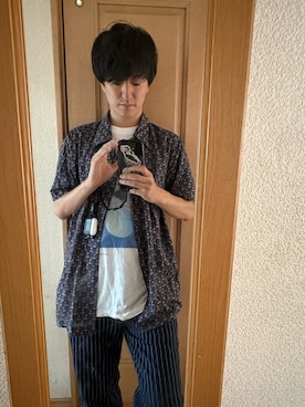 「COOKMAN(クックマン)のアイテム」を使った、RHさん(メンズ・171cm)の夏コーディネート