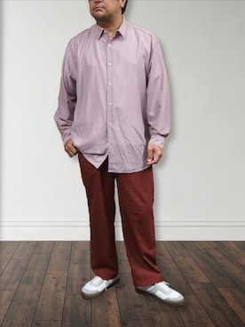 肉厚メンズさん（メンズ・177cm）の秋コーディネート
