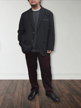 「MoonStar（ムーンスター）のアイテム」を使った、肉厚メンズさん（メンズ・177cm）の冬コーディネート