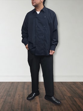 「アイテム（シャツ/ブラウス）」を使った、肉厚メンズさん（メンズ・177cm・40代）の秋コーディネート