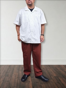 「United Athle（ユナイテッドアスレ）のアイテム」を使った、肉厚メンズさん（メンズ・177cm）の秋コーディネート