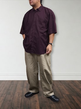 肉厚メンズさん（メンズ・177cm・40代）の秋コーディネート