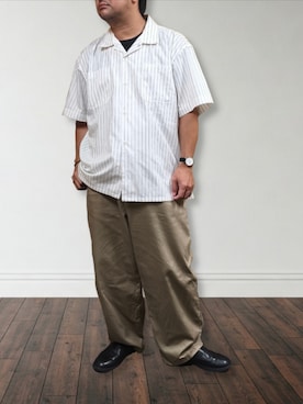 肉厚メンズさん（メンズ・177cm・40代）の秋コーディネート