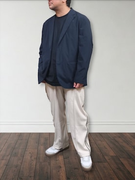 肉厚メンズさん（メンズ・177cm）の春コーディネート