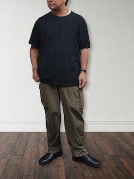 肉厚メンズさん（メンズ・177cm・40代）の秋コーディネート