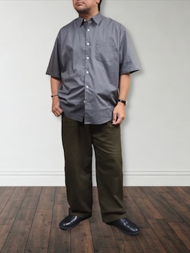 肉厚メンズさん（メンズ・177cm・40代）の秋コーディネート