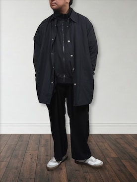 「アイテム（その他アウター）」を使った、肉厚メンズさん（メンズ・177cm）の冬コーディネート