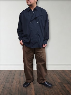 肉厚メンズさん（メンズ・177cm）の春コーディネート