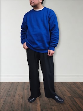 「MoonStar（ムーンスター）のアイテム」を使った、肉厚メンズさん（メンズ・177cm）の冬コーディネート