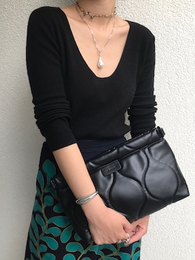 「LAPUIS（ラピュイ）のアイテム」を使った、CASSELINI /キャセリーニさん（レディース・162cm）の夏コーディネート