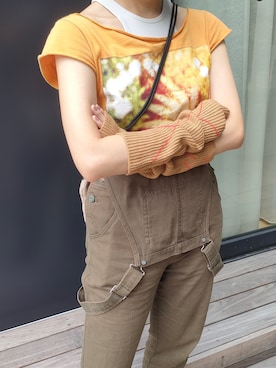 「アイテム（アームカバー）」を使った、CASSELINI /キャセリーニさん（レディース・162cm）の秋コーディネート