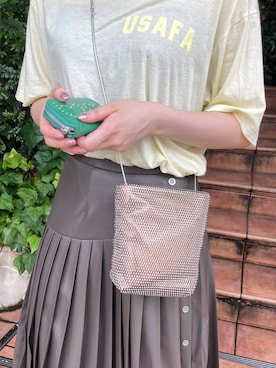 「Casselini（キャセリーニ）のアイテム（財布/小物）」を使った、CASSELINI /キャセリーニさん（レディース・162cm）の秋コーディネート