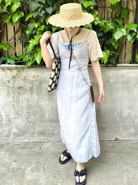「Casselini（キャセリーニ）のアイテム（PC・スマホグッズ/家電）」を使った、CASSELINI /キャセリーニさん（レディース・162cm）の夏コーディネート