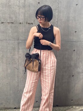 「キャセリーニ」｜CASSELINI /キャセリーニさん（レディース・157cm）の夏コーディネート