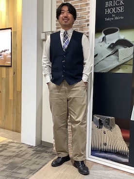 BRICK HOUSE by Tokyo Shirts くずはモール店さんのコーディネート