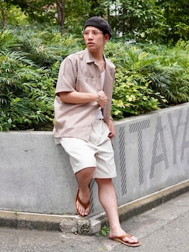 Muneki Komiyamaさん（メンズ・174cm）の夏コーディネート