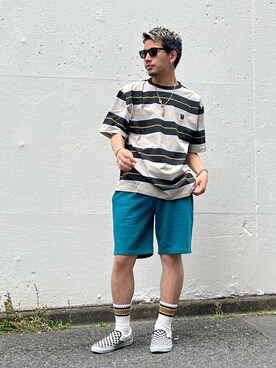 Muneki Komiyamaさん（メンズ・174cm）の夏コーディネート