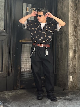 Muneki Komiyamaさん（メンズ・174cm）の夏コーディネート