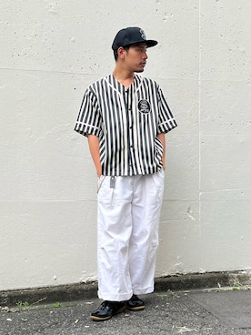 Muneki Komiyamaさん（メンズ・174cm）の夏コーディネート