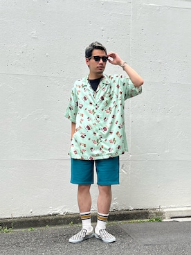 Muneki Komiyamaさん（メンズ・174cm）の夏コーディネート