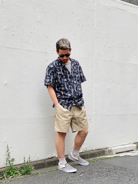 Muneki Komiyamaさん（メンズ・174cm）の夏コーディネート