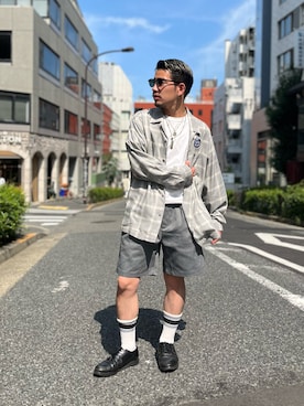 Muneki Komiyamaさん（メンズ・174cm）の夏コーディネート