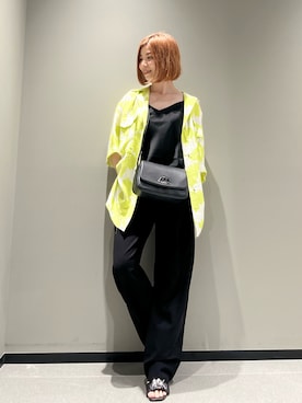 「armaniexchange」｜「アイテム（キャミソール）」を使った、Manapiさん（レディース・151cm）の夏コーディネート