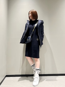 「AXSmiley」｜「アイテム（ブルゾン）」を使った、Manapiさん（レディース・151cm）の秋コーディネート
