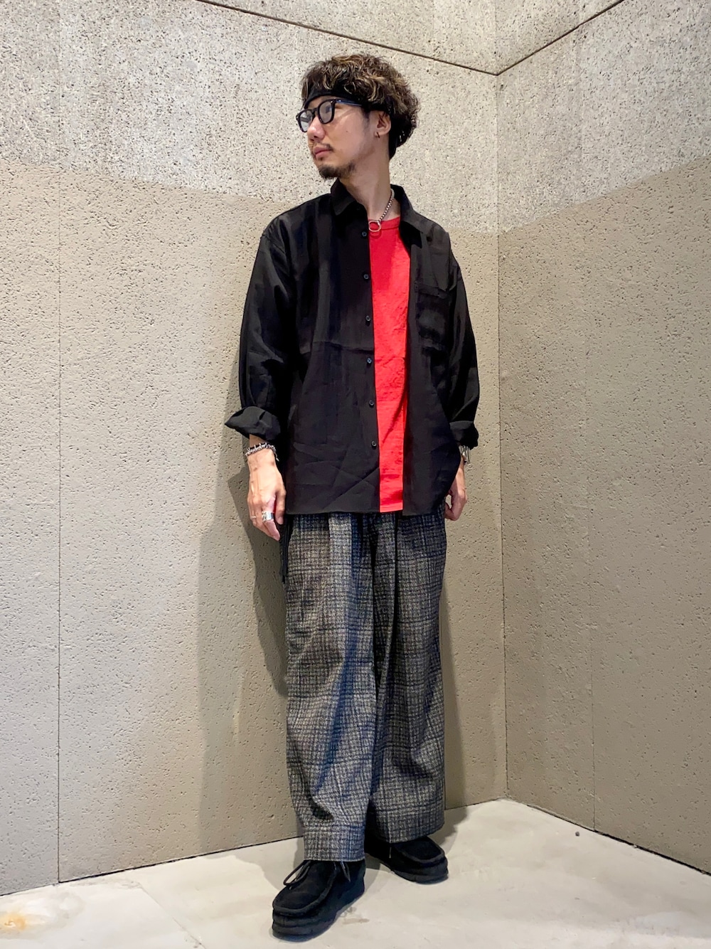 「シンプル、休日スタイル、大人カジュアル、夏コーデ、ゆるコーデ、カジュアル、おしゃれさんと繋がりたい、ワイドパンツ、夏、ootd」｜「HEALTHのアイテム（パンツ、グレー系）」を使った、いましょーさん（メンズ・168cm）の夏コーディネートの1枚目の写真