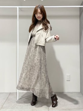 仲田桃子さん（レディース・165cm）の秋コーディネート