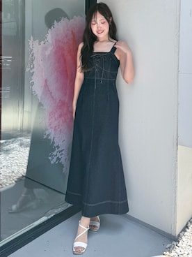 「高身長女子コーデ」｜仲田桃子さん（レディース・165cm）の夏コーディネート