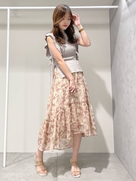 仲田桃子さん(レディース・165cm)の春コーディネート