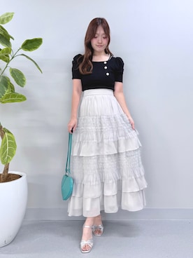 仲田桃子さん(レディース・165cm)の夏コーディネート