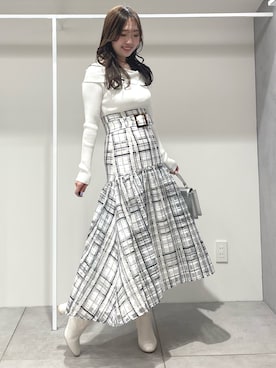仲田桃子さん（レディース・165cm）の冬コーディネート