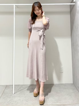 「アイテム（サンダル、その他）」を使った、仲田桃子さん（レディース・165cm）の春コーディネート