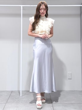 「高身長女子コーデ」｜仲田桃子さん（レディース・165cm）の夏コーディネート
