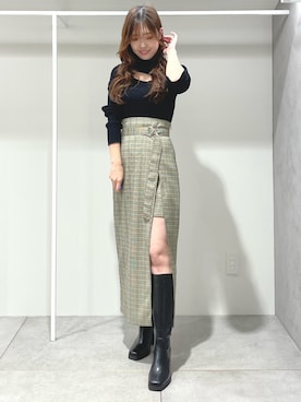 仲田桃子さん(レディース・165cm)の冬コーディネート