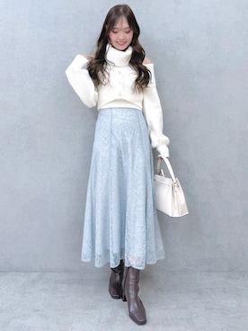 仲田桃子さん（レディース・165cm）の冬コーディネート