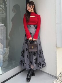 MERCURYDUO - 最終価格 新品マーキュリーデュオ  異素材ミックスケーブルニット 最終価格 新品マーキュリーデュオ 異素材ミックスケーブルニット