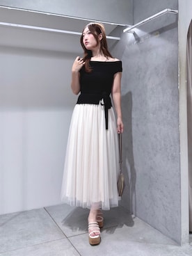 仲田桃子さん(レディース・165cm)の夏コーディネート