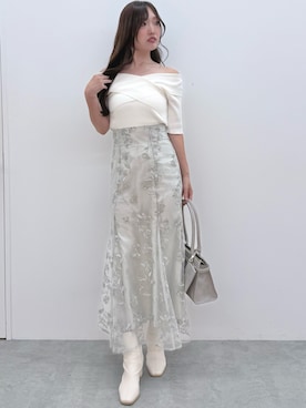 「秋」｜「アイテム（ブーツ）」を使った、仲田桃子さん（レディース・165cm）の秋コーディネート