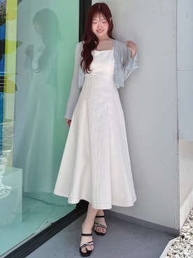 仲田桃子さん(レディース・165cm)の春コーディネート