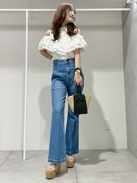 仲田桃子さん(レディース・165cm)の夏コーディネート