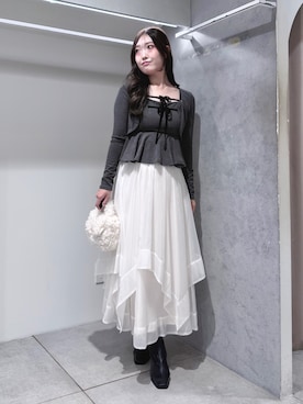 仲田桃子さん(レディース・165cm)の秋コーディネート