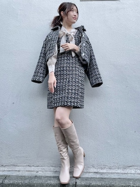 仲田桃子さん（レディース・165cm）の冬コーディネート