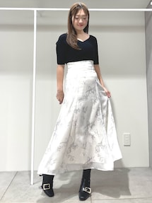 バックレースアップニットドッキングワンピース｜マーキュリーデュオ