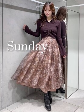 仲田桃子さん(レディース・165cm)の秋コーディネート