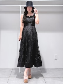 追加生産/新色追加】カットワークレースキャミワンピース